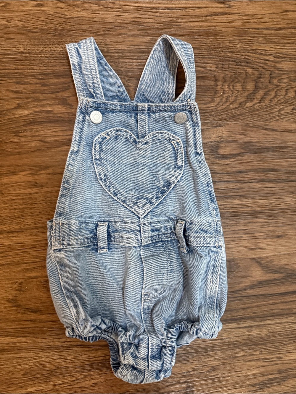 Old Navy Light Blue Denim Heart Overalls